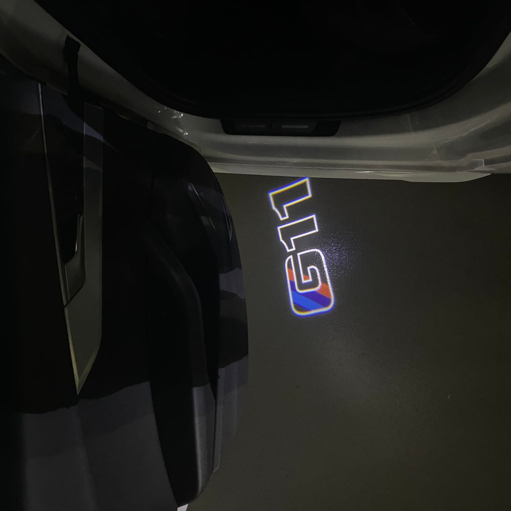 LUCES DE PROYECTOR DEL LOGOTIPO BMW M3 Nr.24 (cantidad 1 = 1 juegos / 2 luces de puerta)