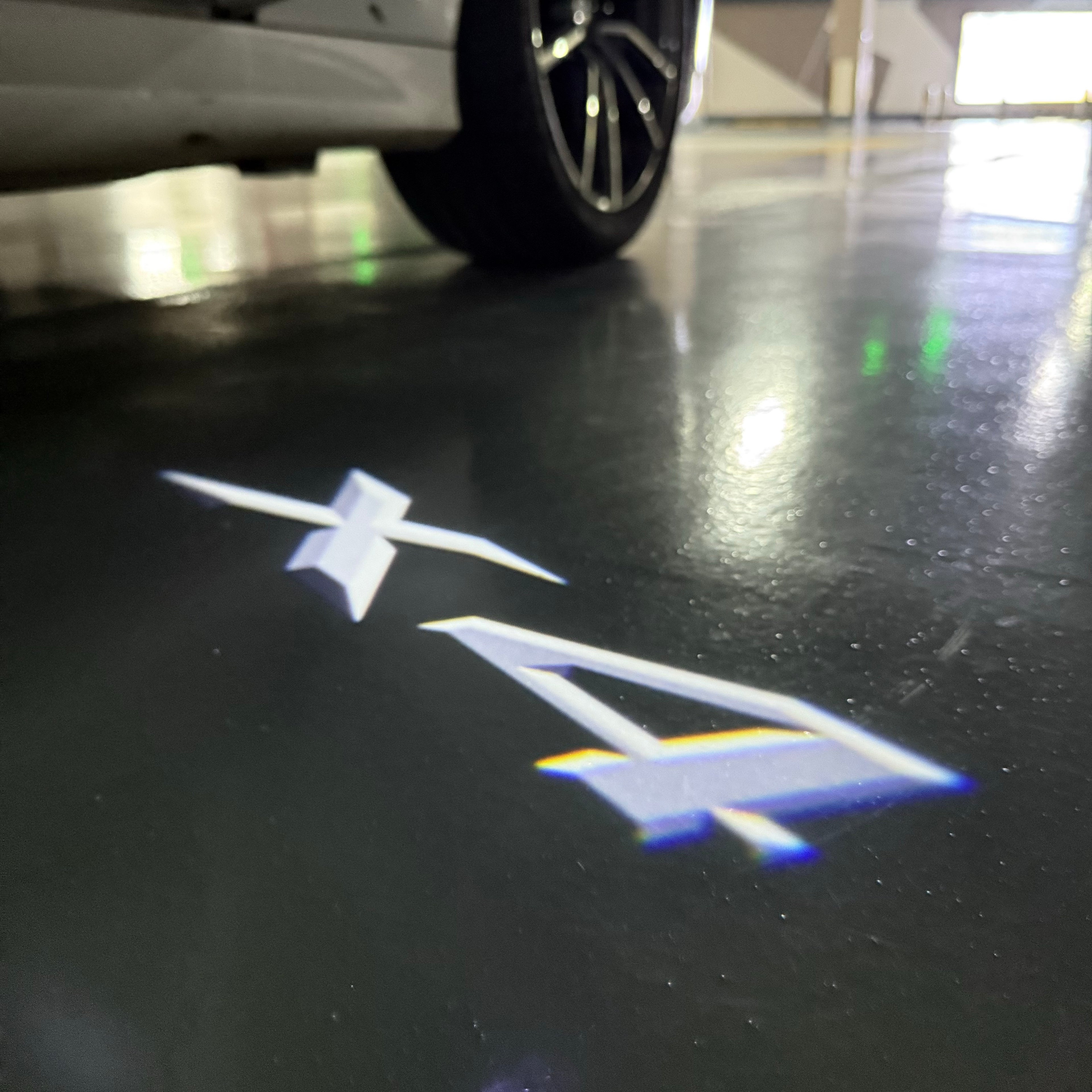 BMW M3 LOGO PROJECTOR LIGHTS Nr.24 (الكمية 1 = 1 مجموعة / 2 أضواء باب)