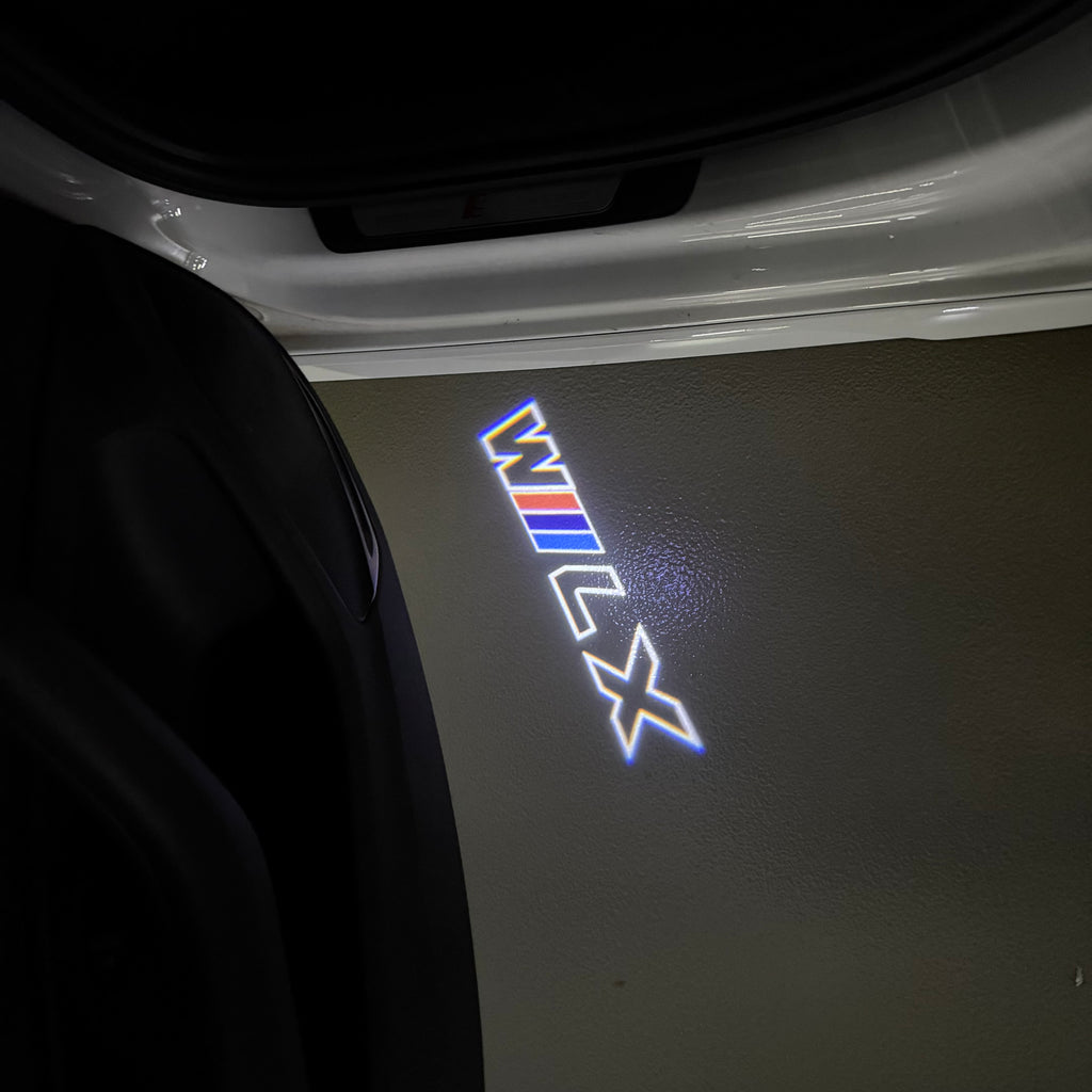 LUCES DE PROYECTOR DEL LOGOTIPO BMW M3 Nr.24 (cantidad 1 = 1 juegos / 2 luces de puerta)