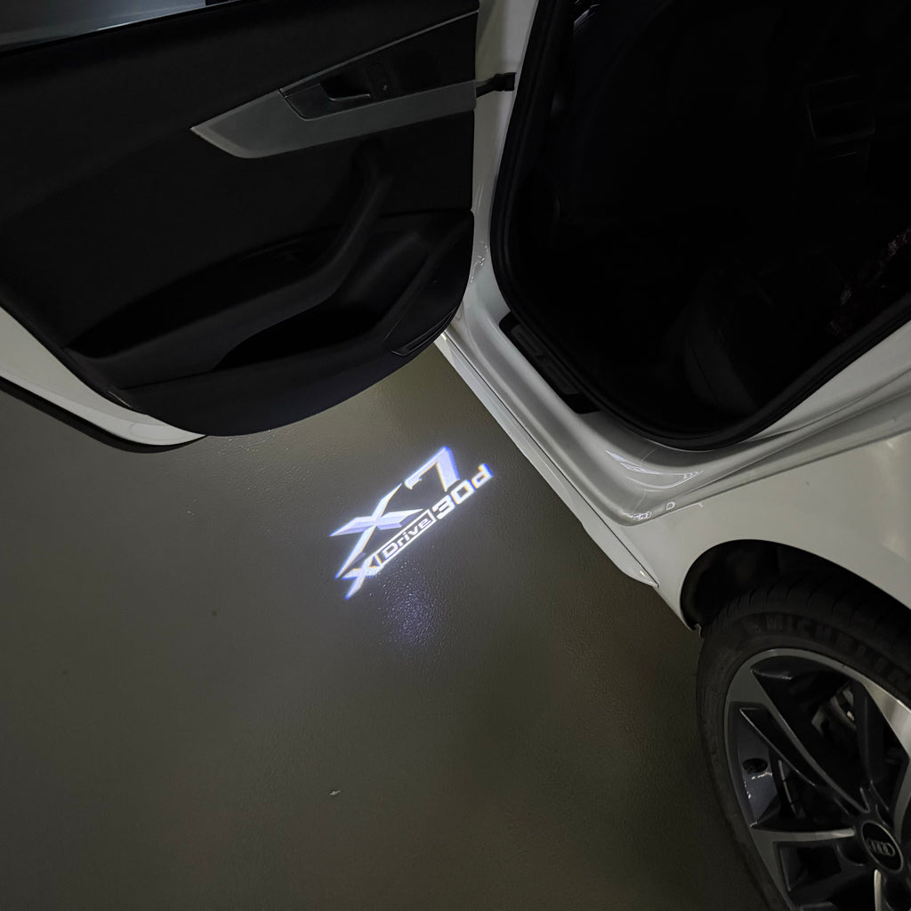 LUCES DE PROYECTOR DEL LOGOTIPO BMW M3 Nr.24 (cantidad 1 = 1 juegos / 2 luces de puerta)