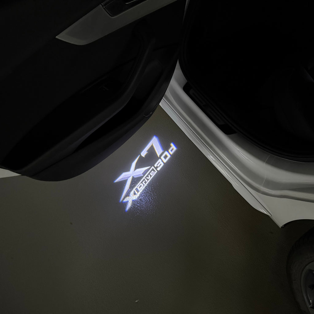 LUCES DE PROYECTOR DEL LOGOTIPO BMW M3 Nr.24 (cantidad 1 = 1 juegos / 2 luces de puerta)