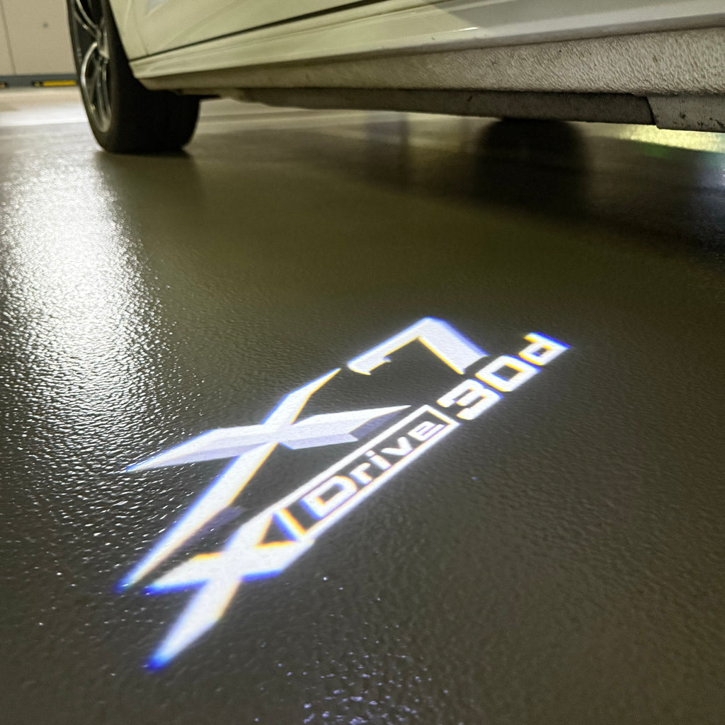 LUCES DE PROYECTOR DEL LOGOTIPO BMW M3 Nr.24 (cantidad 1 = 1 juegos / 2 luces de puerta)
