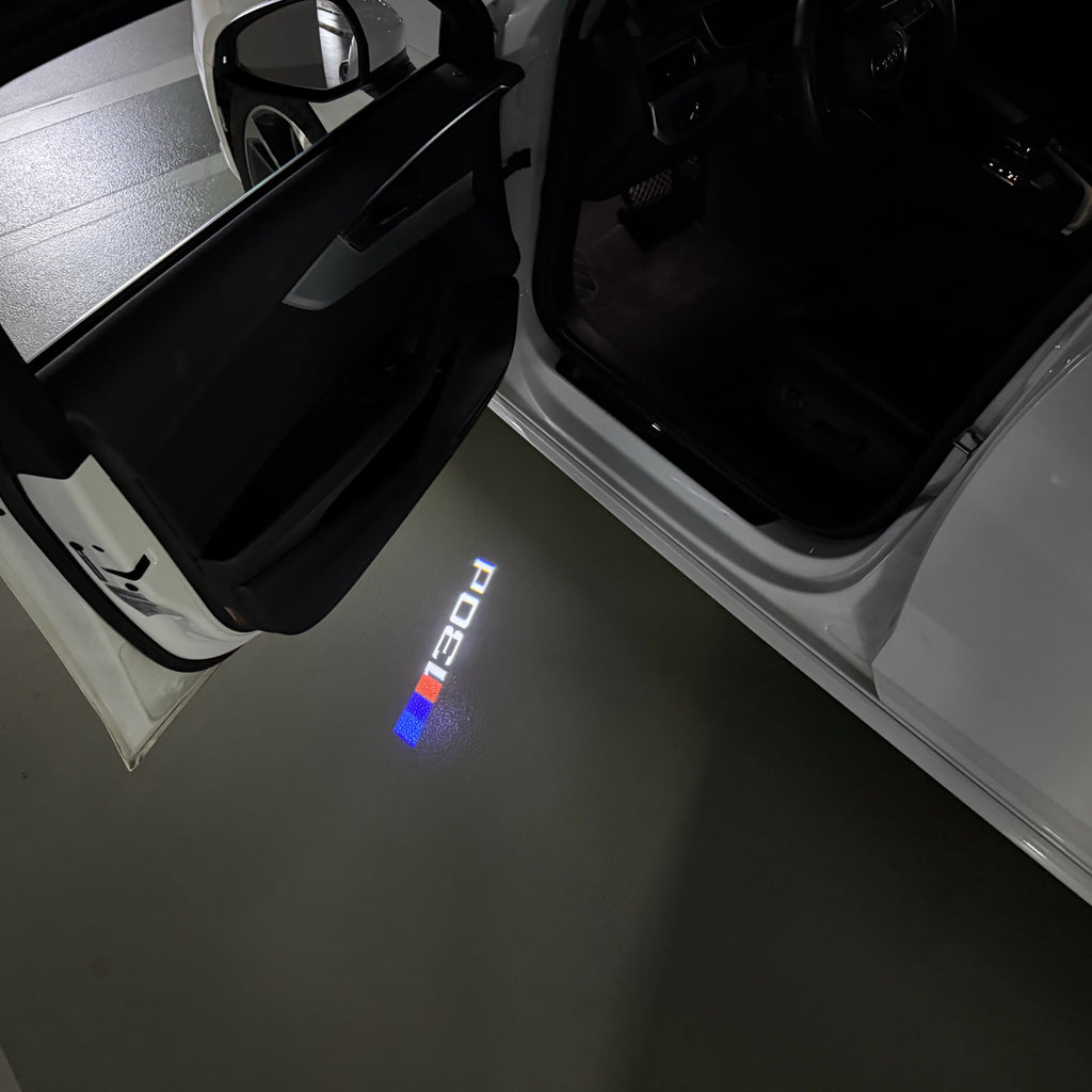 BMW M3 LOGO PROJECTOR LIGHTS Nr.24 (الكمية 1 = 1 مجموعة / 2 أضواء باب)