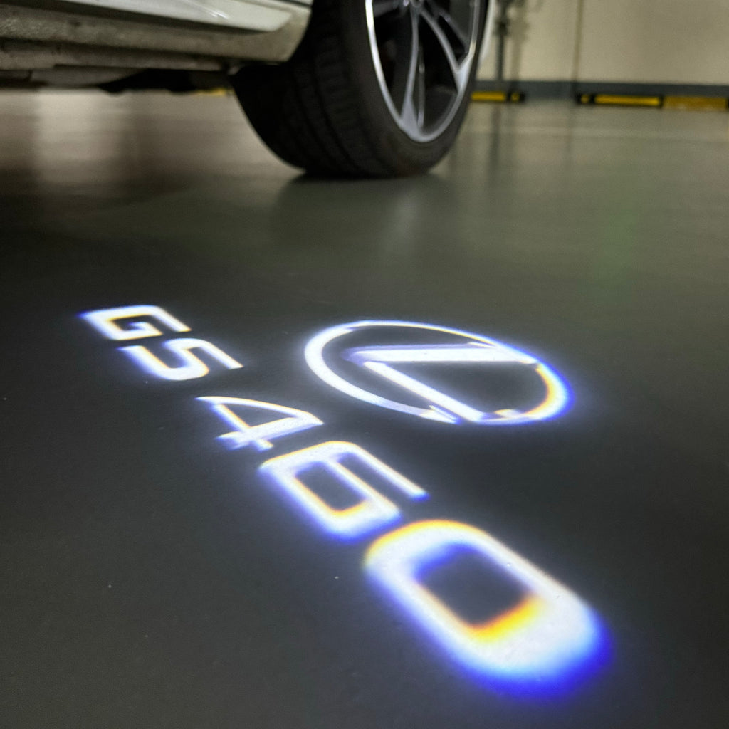 LEXUS LOGO PROJECTOR LIGHTS Nr.01 (الكمية 1 = 1 مجموعة / 2 أضواء باب)