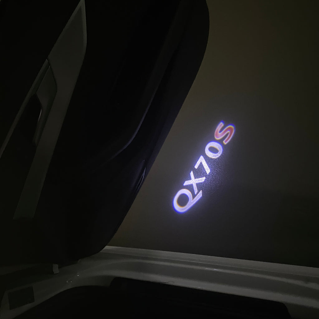 ÉCLAIRAGE DE PROJECTEUR À LOGO INFINITI QX70 S N ° 67 (quantité 1 = 1 jeux / 2 lumières de porte)