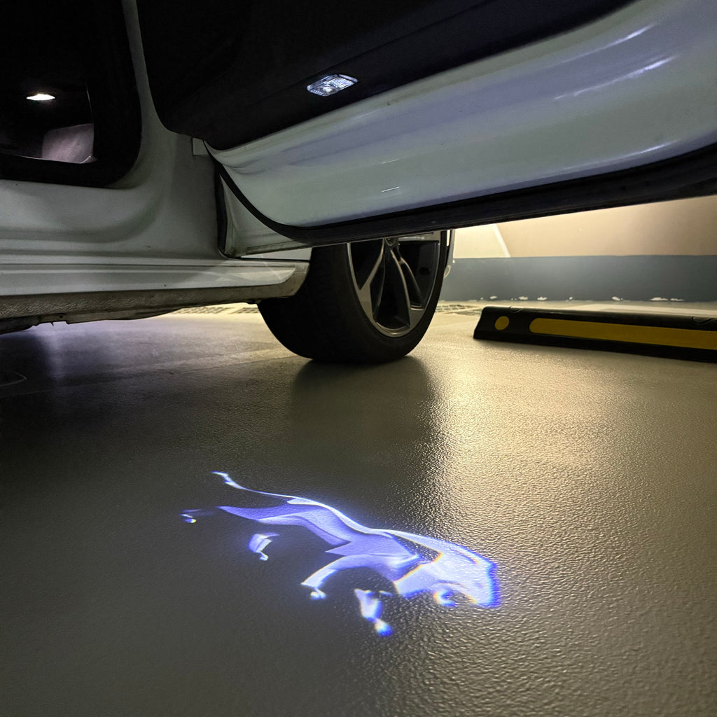 LUCES DE PROYECTOR DEL LOGOTIPO BMW M3 Nr.24 (cantidad 1 = 1 juegos / 2 luces de puerta)