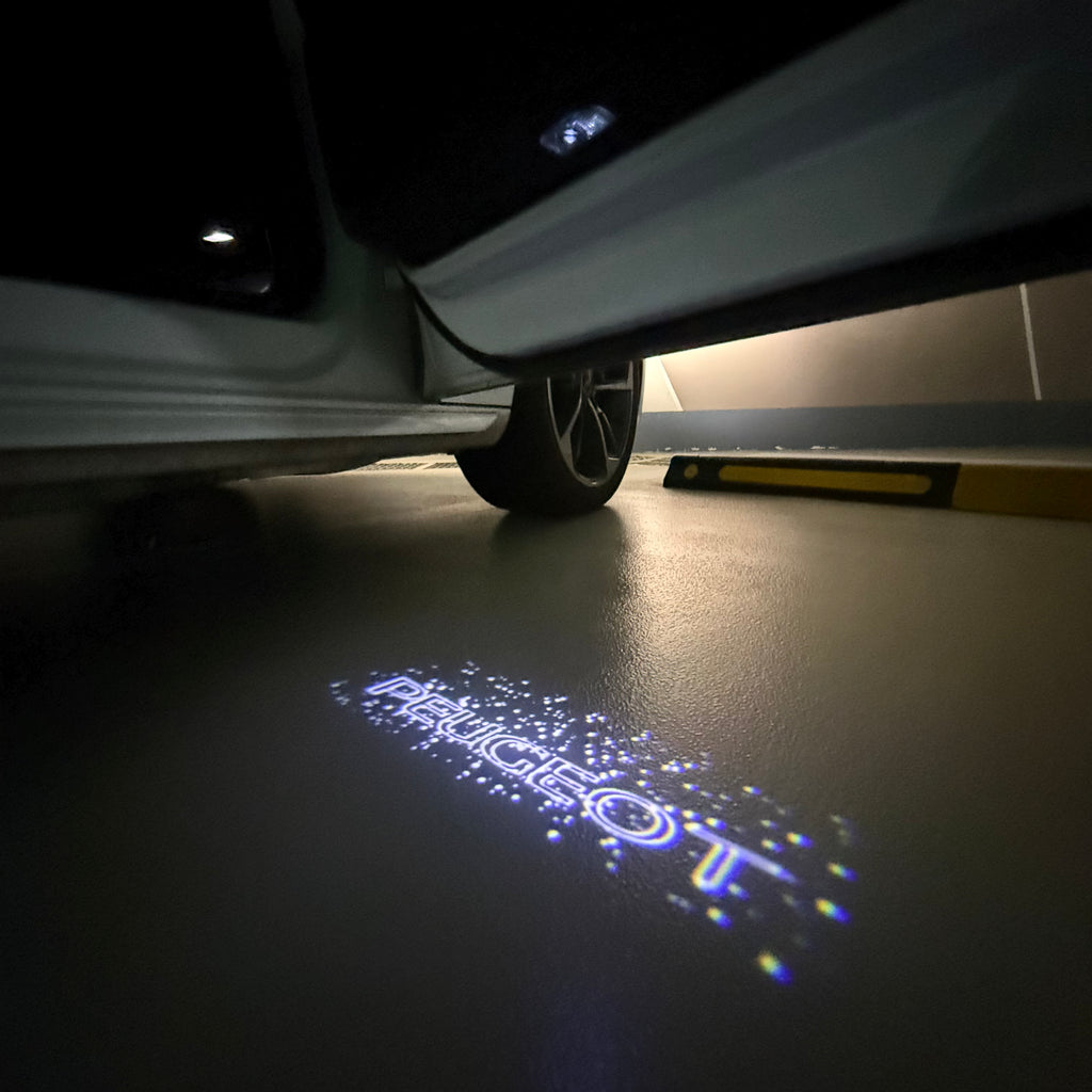 LUCES DE PROYECTOR DEL LOGOTIPO BMW M3 Nr.24 (cantidad 1 = 1 juegos / 2 luces de puerta)