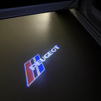 PEUGEOT ORIGINAL  LOGO PROJECTOT LIGHTS (quantity 1 = 1 sets/2 door lights) Nr.6024q65