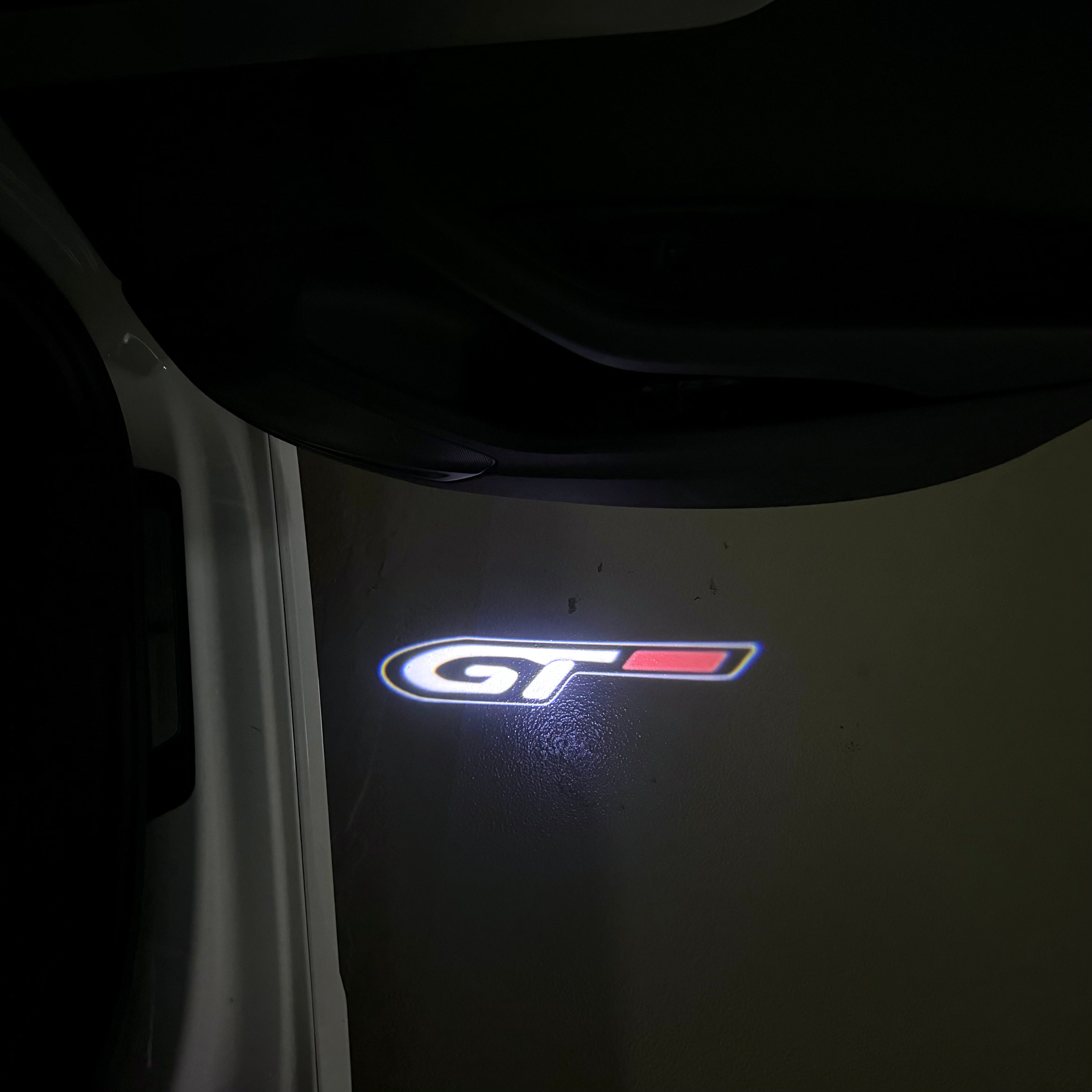 PEUGEOT  GT   LOGO PROJECTOT LIGHTS (quantity 1 = 1 sets/2 door lights) Nr.6024q60