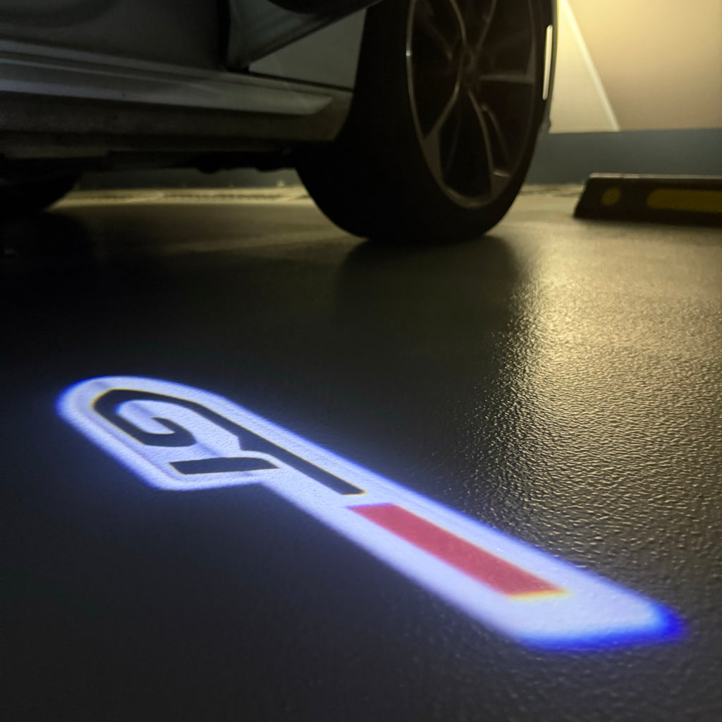 PEUGEOT GT  LOGO PROJECTOT LIGHTS (quantity 1 = 1 sets/2 door lights) Nr.6024q59
