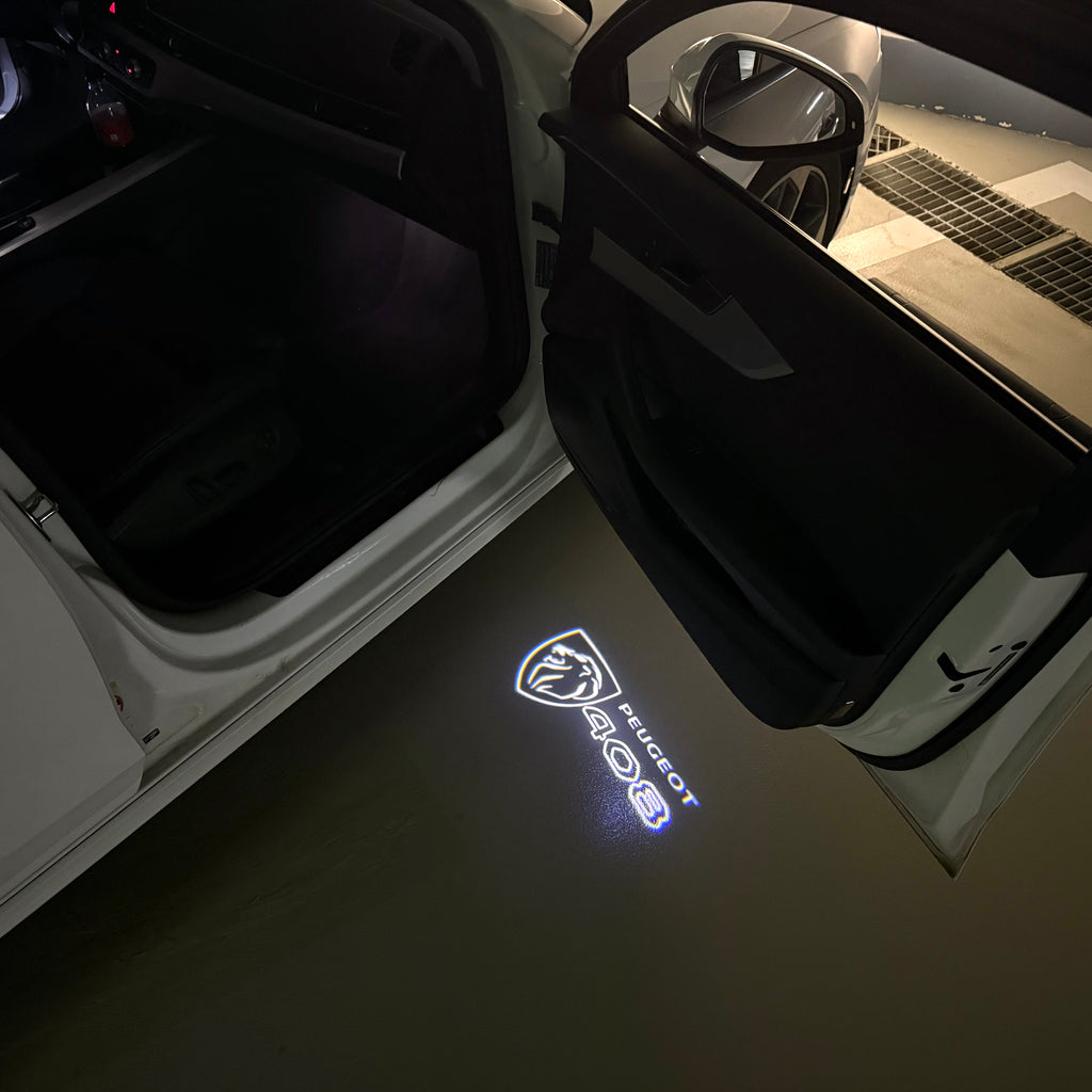 PEUGEOT   408  LOGO PROJECTOT LIGHTS (quantity 1 = 1 sets/2 door lights) Nr.6024q40
