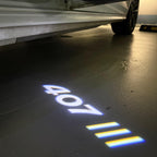 PEUGEOT 407  LOGO PROJECTOT LIGHTS (quantity 1 = 1 sets/2 door lights) Nr.6024q31