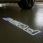 BMW M3 LOGO PROJECTOR LIGHTS Nr.24 (الكمية 1 = 1 مجموعة / 2 أضواء باب)