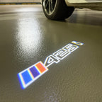 BMW M3 LOGO PROJECTOR LIGHTS Nr.24 (الكمية 1 = 1 مجموعة / 2 أضواء باب)