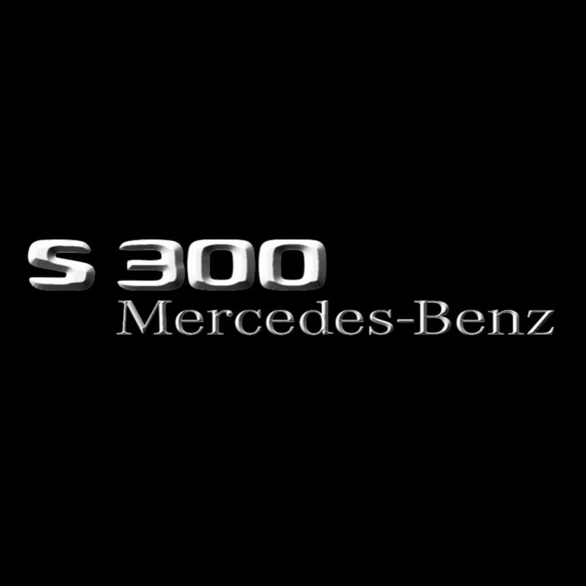أضواء بروجكتور شعار MERCEDES BENZ رقم 03 (الكمية 1 = 1 مجموعة / 2 أضواء باب)