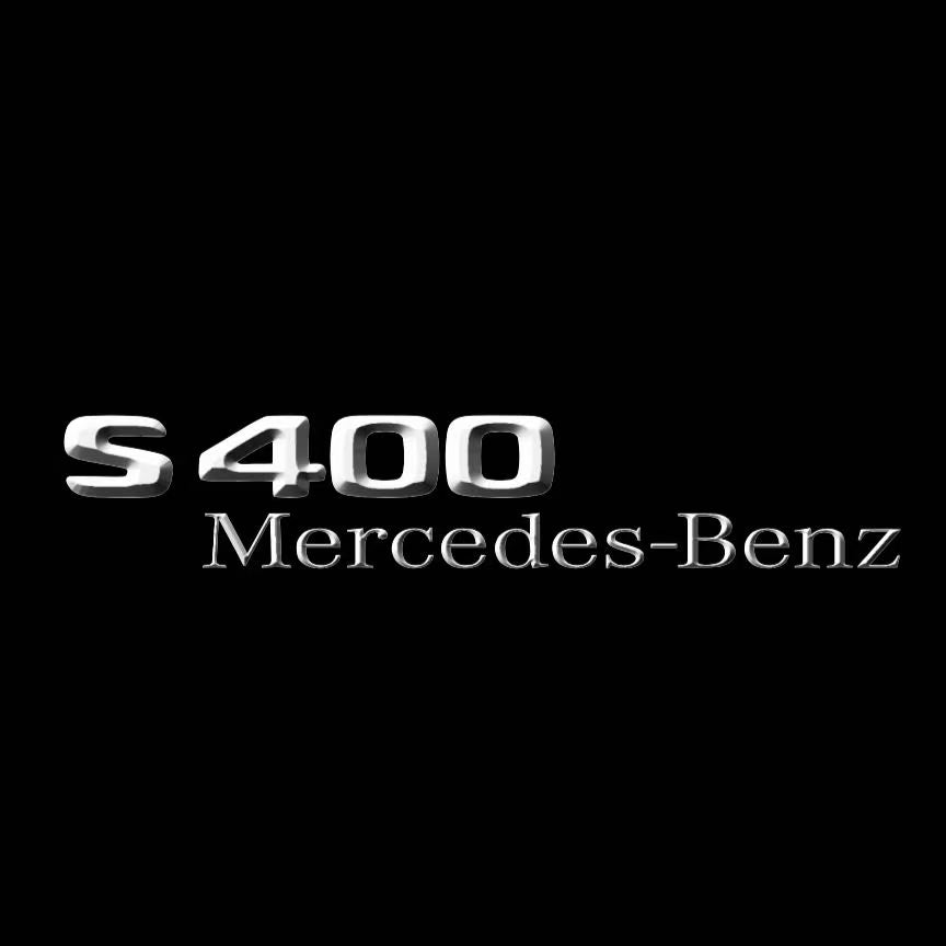أضواء بروجكتور شعار MERCEDES BENZ رقم 03 (الكمية 1 = 1 مجموعة / 2 أضواء باب)