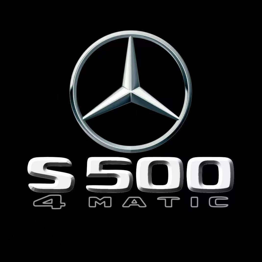 أضواء بروجكتور شعار MERCEDES BENZ رقم 03 (الكمية 1 = 1 مجموعة / 2 أضواء باب)