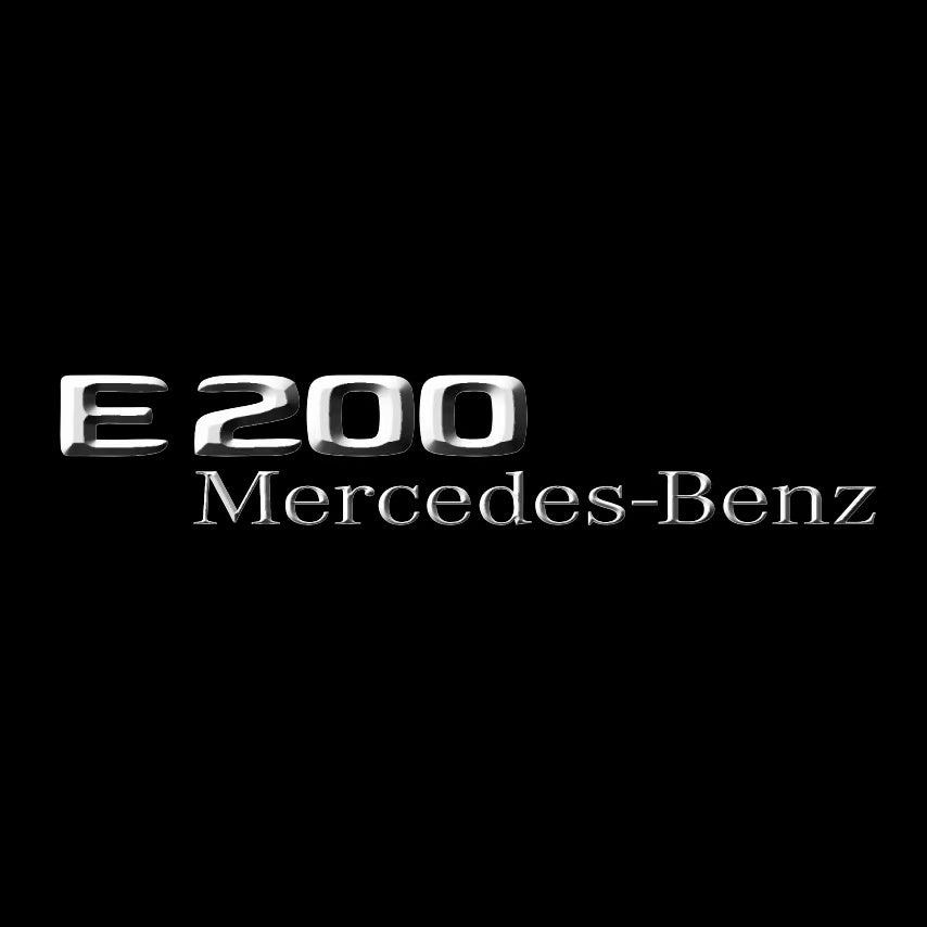أضواء بروجكتور شعار MERCEDES BENZ رقم 03 (الكمية 1 = 1 مجموعة / 2 أضواء باب)
