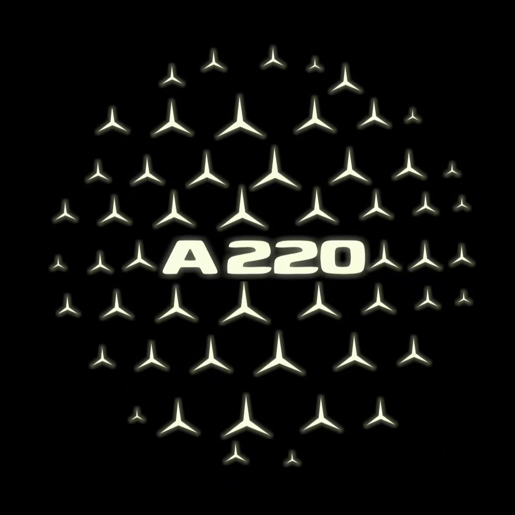LUCI PROIETTORI LOGO MERCEDES BENZ Nr.03 (quantità 1 = 1 set / 2 luci porta)