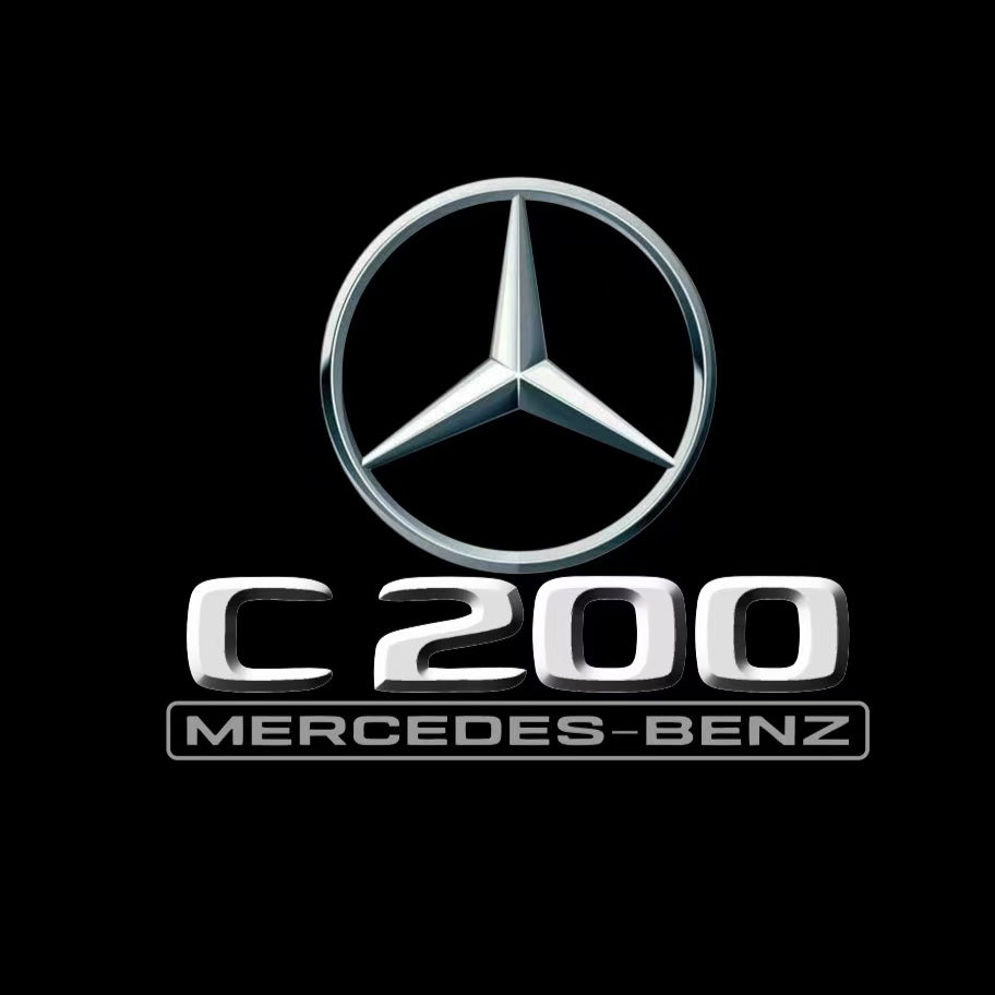 LUCI PROIETTORI LOGO MERCEDES BENZ Nr.03 (quantità 1 = 1 set / 2 luci porta)