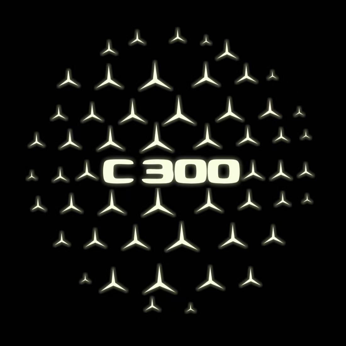 LUCI PROIETTORI LOGO MERCEDES BENZ Nr.03 (quantità 1 = 1 set / 2 luci porta)