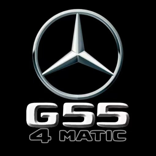 أضواء بروجكتور شعار MERCEDES BENZ رقم 03 (الكمية 1 = 1 مجموعة / 2 أضواء باب)