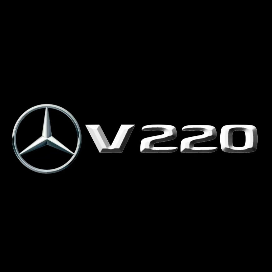 أضواء بروجكتور شعار MERCEDES BENZ رقم 03 (الكمية 1 = 1 مجموعة / 2 أضواء باب)