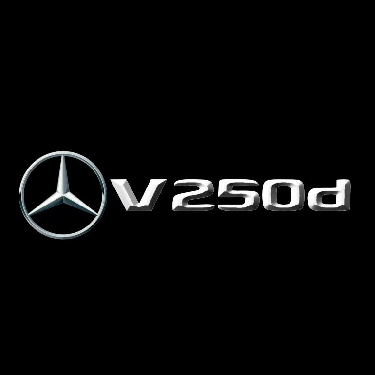 أضواء بروجكتور شعار MERCEDES BENZ رقم 03 (الكمية 1 = 1 مجموعة / 2 أضواء باب)