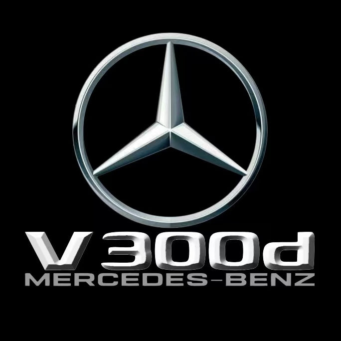 أضواء بروجكتور شعار MERCEDES BENZ رقم 03 (الكمية 1 = 1 مجموعة / 2 أضواء باب)
