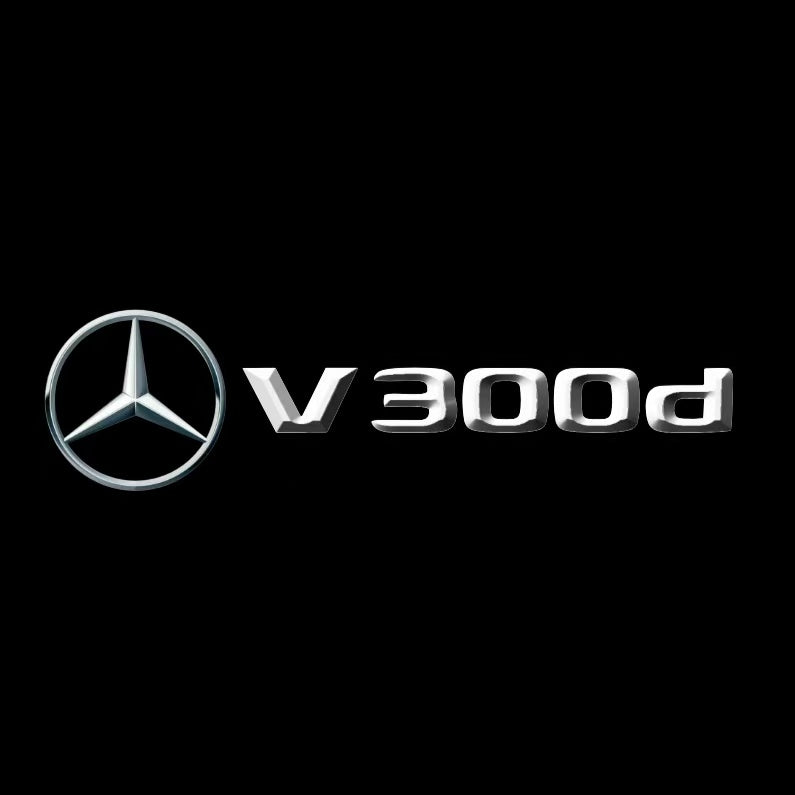 LUCI PROIETTORI LOGO MERCEDES BENZ Nr.03 (quantità 1 = 1 set / 2 luci porta)