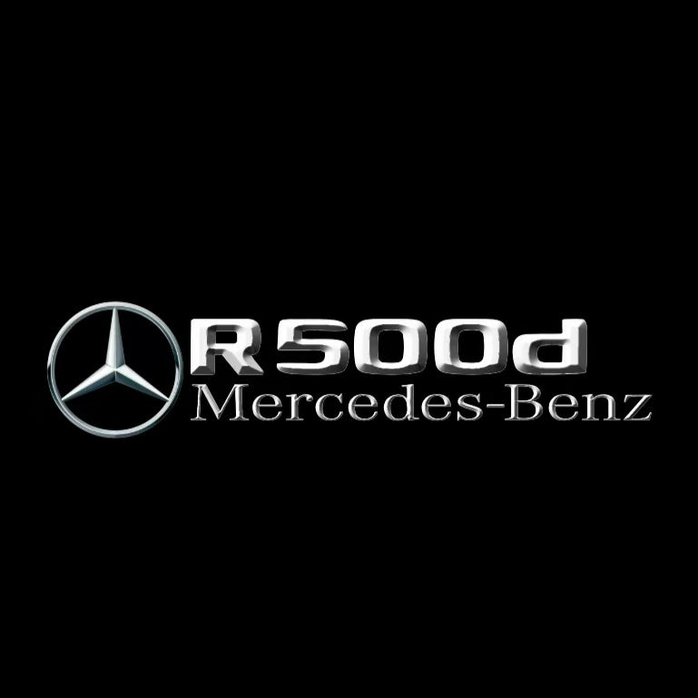 أضواء بروجكتور شعار MERCEDES BENZ رقم 03 (الكمية 1 = 1 مجموعة / 2 أضواء باب)