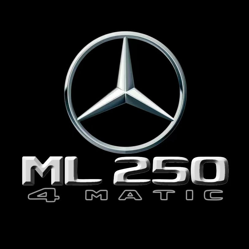 أضواء بروجكتور شعار MERCEDES BENZ رقم 03 (الكمية 1 = 1 مجموعة / 2 أضواء باب)