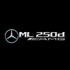 أضواء بروجكتور شعار MERCEDES BENZ رقم 03 (الكمية 1 = 1 مجموعة / 2 أضواء باب)