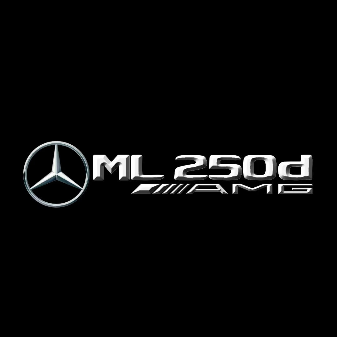 أضواء بروجكتور شعار MERCEDES BENZ رقم 03 (الكمية 1 = 1 مجموعة / 2 أضواء باب)