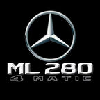 أضواء بروجكتور شعار MERCEDES BENZ رقم 03 (الكمية 1 = 1 مجموعة / 2 أضواء باب)