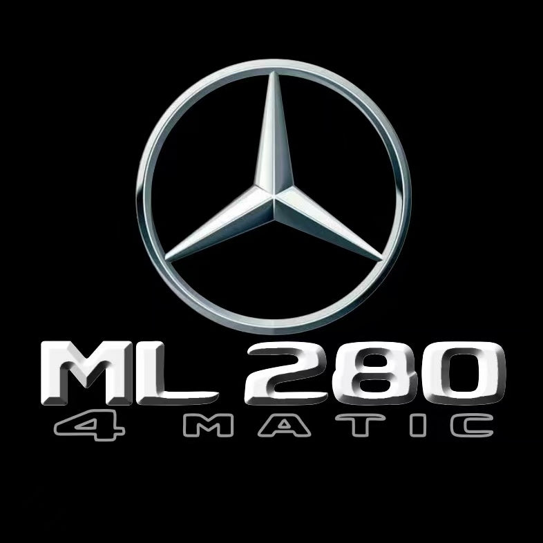 أضواء بروجكتور شعار MERCEDES BENZ رقم 03 (الكمية 1 = 1 مجموعة / 2 أضواء باب)