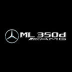 أضواء بروجكتور شعار MERCEDES BENZ رقم 03 (الكمية 1 = 1 مجموعة / 2 أضواء باب)