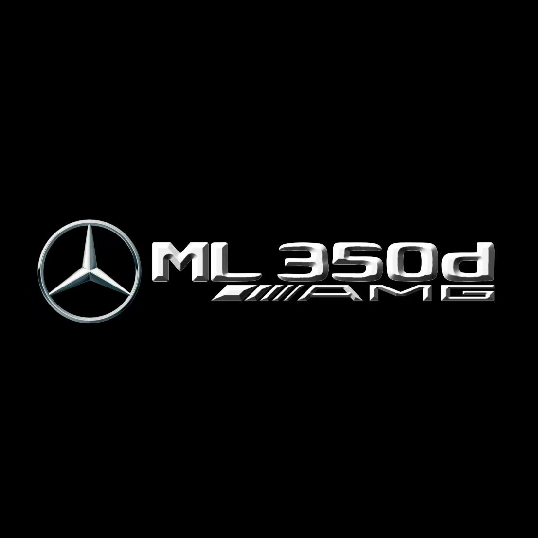 أضواء بروجكتور شعار MERCEDES BENZ رقم 03 (الكمية 1 = 1 مجموعة / 2 أضواء باب)