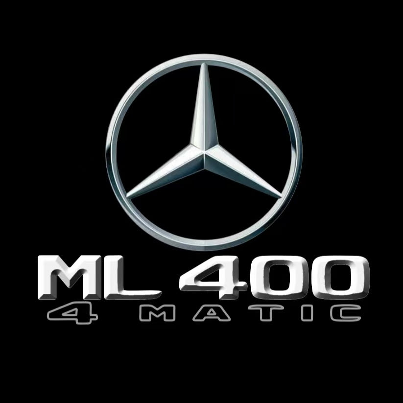 أضواء بروجكتور شعار MERCEDES BENZ رقم 03 (الكمية 1 = 1 مجموعة / 2 أضواء باب)