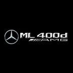 أضواء بروجكتور شعار MERCEDES BENZ رقم 03 (الكمية 1 = 1 مجموعة / 2 أضواء باب)