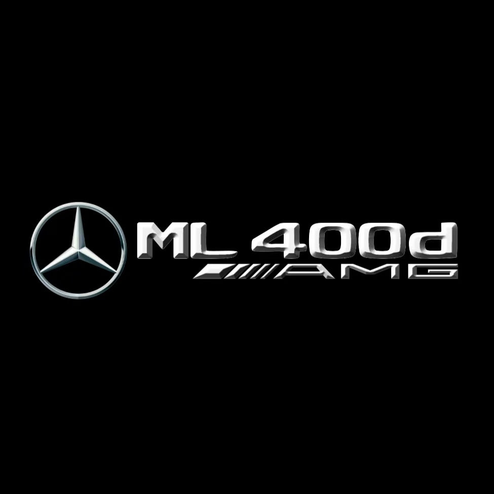 أضواء بروجكتور شعار MERCEDES BENZ رقم 03 (الكمية 1 = 1 مجموعة / 2 أضواء باب)