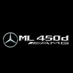 أضواء بروجكتور شعار MERCEDES BENZ رقم 03 (الكمية 1 = 1 مجموعة / 2 أضواء باب)