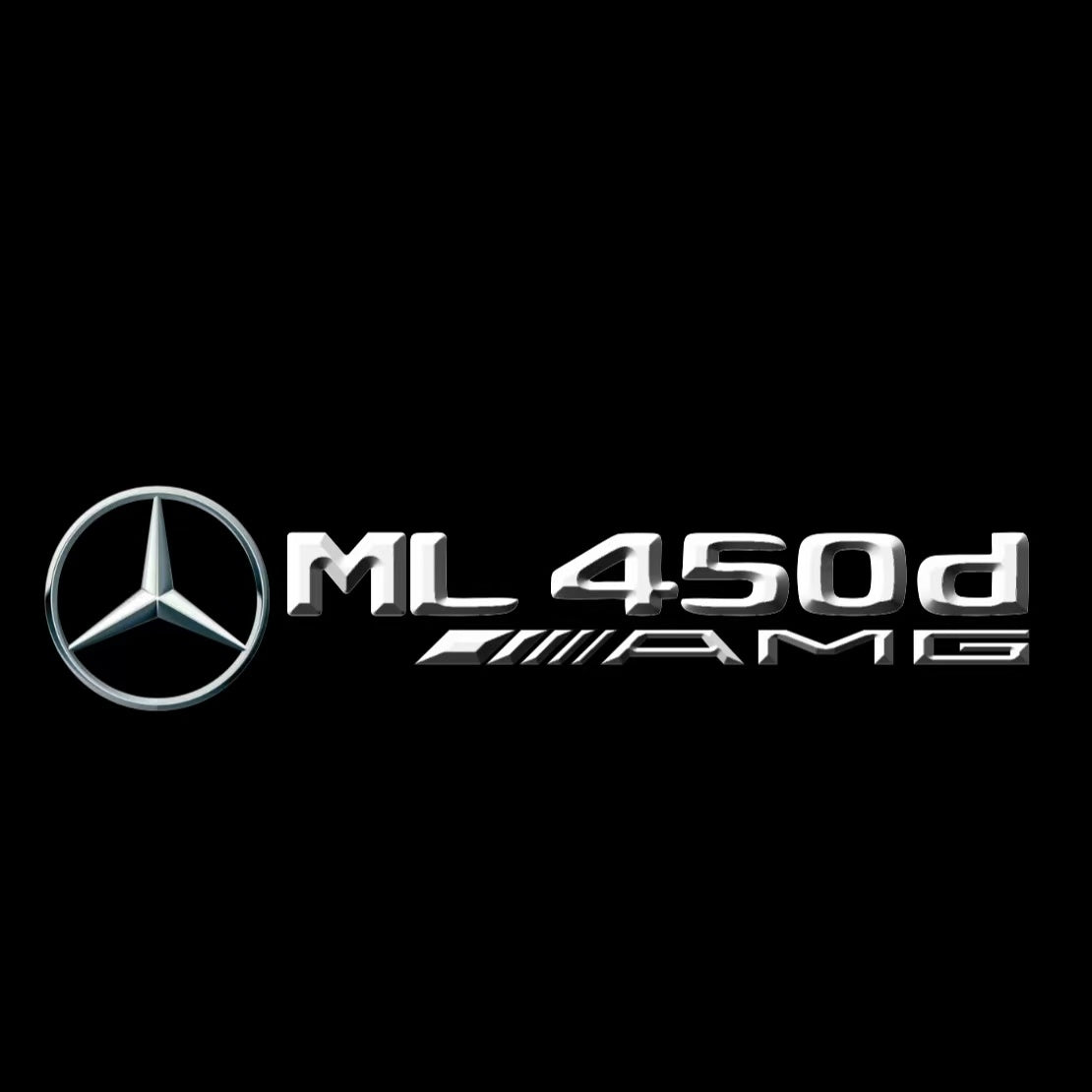 أضواء بروجكتور شعار MERCEDES BENZ رقم 03 (الكمية 1 = 1 مجموعة / 2 أضواء باب)