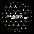 MERCEDES BENZ LOGO PROJECTOT LIGHTS Nr.03 (cantidad 1 = 1 juego/2 luces de puerta)