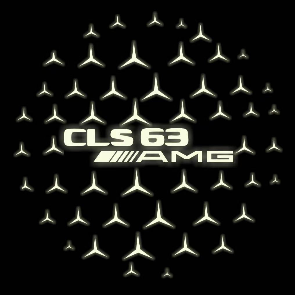 MERCEDES BENZ LOGO PROJECTOT LIGHTS Nr.03 (cantidad 1 = 1 juego/2 luces de puerta)