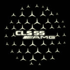 MERCEDES BENZ LOGO PROJECTOT LIGHTS Nr.03 (cantidad 1 = 1 juego/2 luces de puerta)