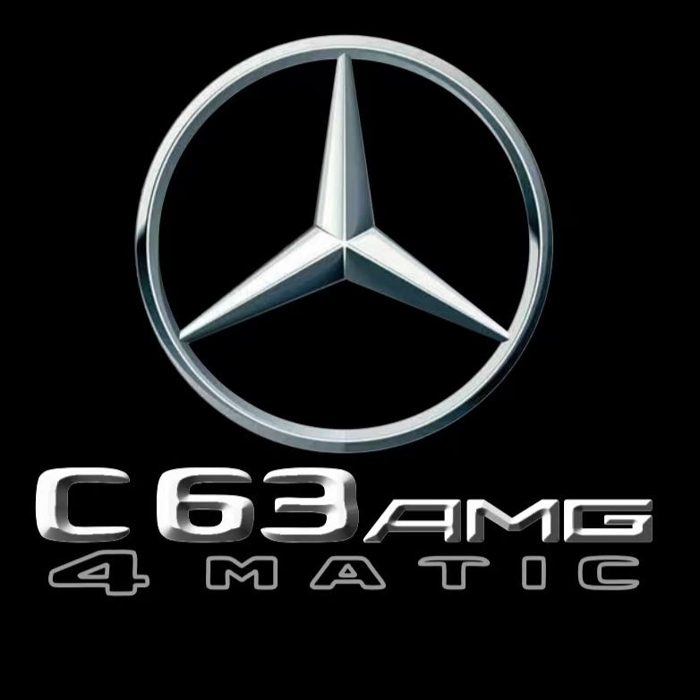 أضواء بروجكتور شعار MERCEDES BENZ رقم 03 (الكمية 1 = 1 مجموعة / 2 أضواء باب)