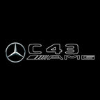 أضواء بروجكتور شعار MERCEDES BENZ رقم 03 (الكمية 1 = 1 مجموعة / 2 أضواء باب)