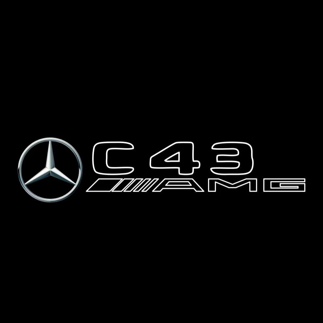أضواء بروجكتور شعار MERCEDES BENZ رقم 03 (الكمية 1 = 1 مجموعة / 2 أضواء باب)
