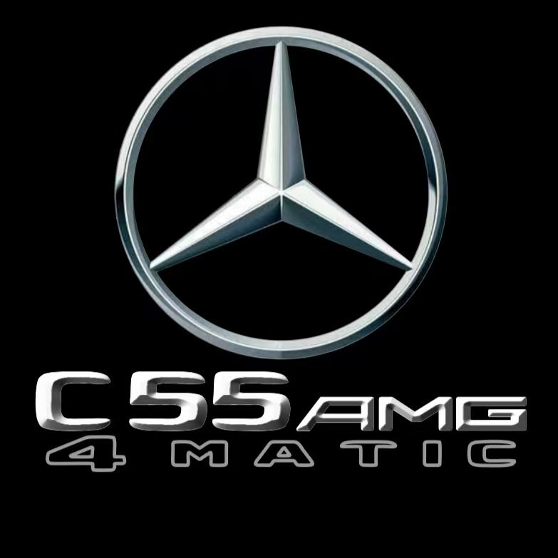 أضواء بروجكتور شعار MERCEDES BENZ رقم 03 (الكمية 1 = 1 مجموعة / 2 أضواء باب)